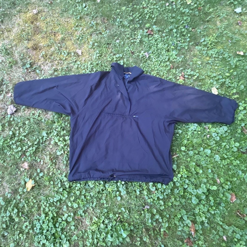 Y2K Minimalist Half‎ Zip Windbreaker Jacket Womens Large Gorpcore